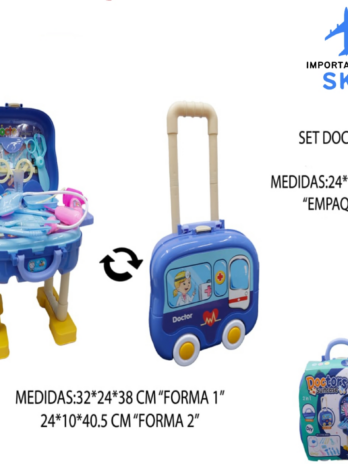 JUEGO INFANTIL SET DOCTOR ARMABLE