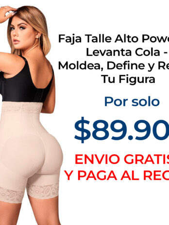 Faja Control de abdomen Powernet Levanta Cola – Moldea, Define y Realza Tu Figura. SUPER PROMO